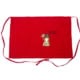 Red Short Waffle Queen Apron: RED